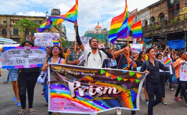 LGBTQ Pride March in Kolkata state in India.