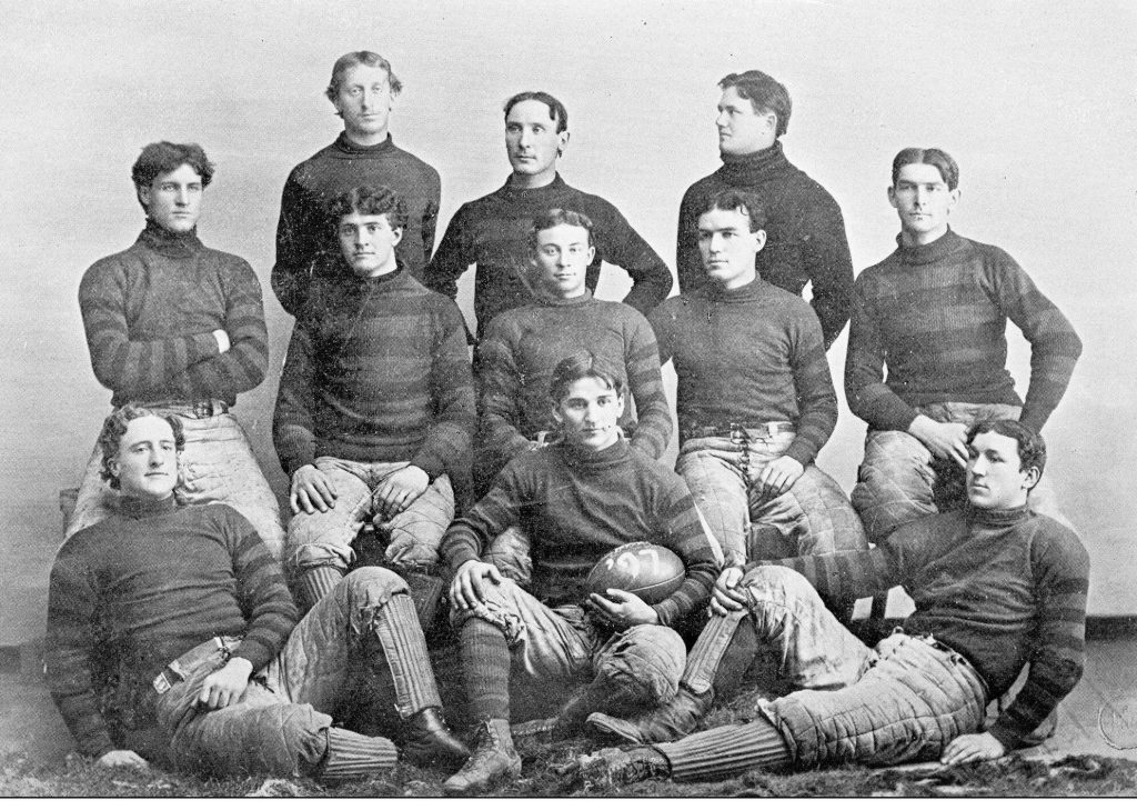Antique photograph from Lawrence, Kansas, in 1898: University of Kansas Football Team